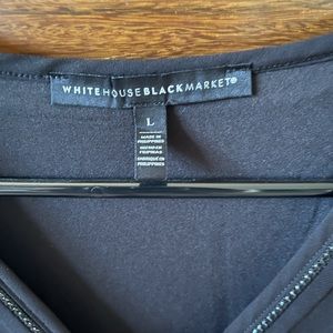 WHBM black blouse size L